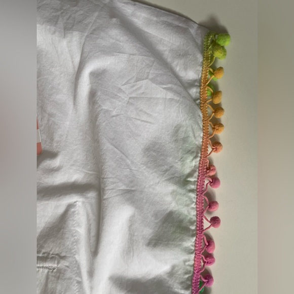Pilyq Girls’ Beach Coverup with Rainbow Pompoms - Picture 9 of 9